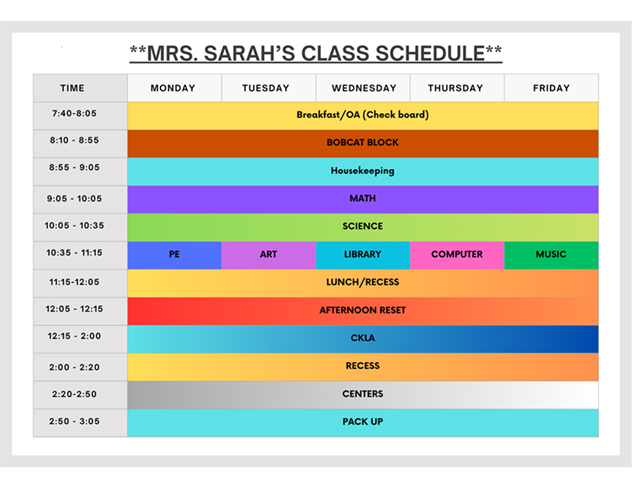 Schedule